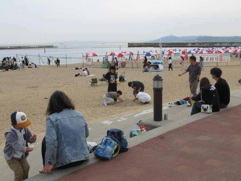 須磨ビーチで遊ぼう